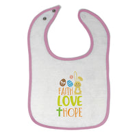 Cloth Bibs for Babies Faith Love Hope Baby Accessories Burp Cloths Cotton - Cute Rascals