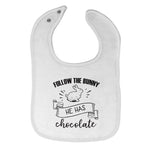 Cloth Bibs for Babies Follow The Bunny He Has Chocolate Baby Accessories Cotton - Cute Rascals