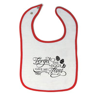 Cloth Bibs for Babies Forget The Eggs Give Me Jesus Baby Accessories Cotton - Cute Rascals