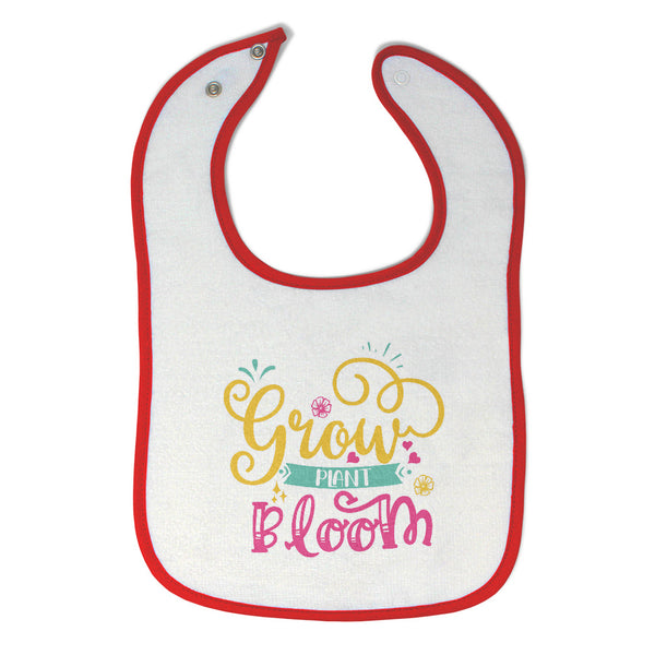 Cloth Bibs for Babies Grow Plant Bloom Baby Accessories Burp Cloths Cotton - Cute Rascals