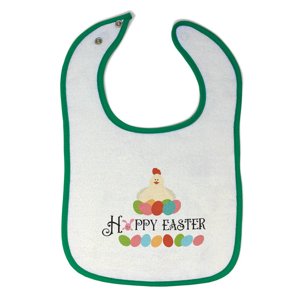 Cloth Bibs for Babies Happy Easter Chicken Eggs Baby Accessories Cotton - Cute Rascals