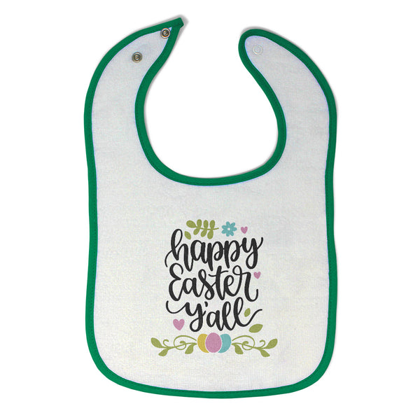 Cloth Bibs for Babies Happy Easter Y'All Baby Accessories Burp Cloths Cotton - Cute Rascals