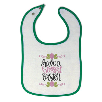 Cloth Bibs for Babies Have A Blessed Easter Baby Accessories Burp Cloths Cotton