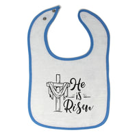 Cloth Bibs for Babies He Is Risen Baby Accessories Burp Cloths Cotton - Cute Rascals