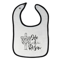 Cloth Bibs for Babies He Is Risen Baby Accessories Burp Cloths Cotton - Cute Rascals