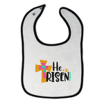 Cloth Bibs for Babies He Is Risen Baby Accessories Burp Cloths Cotton - Cute Rascals