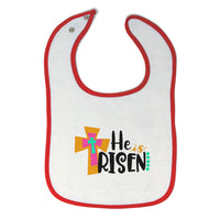 Cloth Bibs for Babies He Is Risen Baby Accessories Burp Cloths Cotton - Cute Rascals