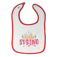 Cloth Bibs for Babies Hello Spring Baby Accessories Burp Cloths Cotton - Cute Rascals