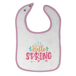 Cloth Bibs for Babies Hello Spring Baby Accessories Burp Cloths Cotton - Cute Rascals