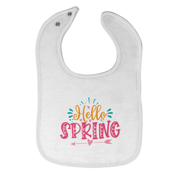 Cloth Bibs for Babies Hello Spring Baby Accessories Burp Cloths Cotton - Cute Rascals