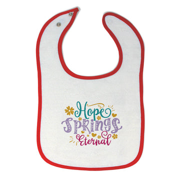 Cloth Bibs for Babies Hope Spring Eternal Baby Accessories Burp Cloths Cotton