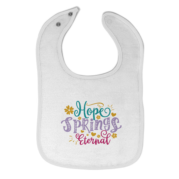 Cloth Bibs for Babies Hope Spring Eternal Baby Accessories Burp Cloths Cotton - Cute Rascals