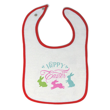 Cloth Bibs for Babies Happy Easter Rabbits Baby Accessories Burp Cloths Cotton