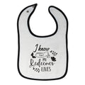 Cloth Bibs for Babies I Know My Redeemer Lives Baby Accessories Cotton