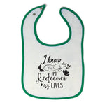 Cloth Bibs for Babies I Know My Redeemer Lives Baby Accessories Cotton - Cute Rascals