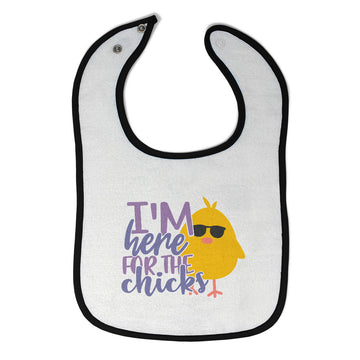 Cloth Bibs for Babies I'M Here for The Chicks Baby Accessories Cotton