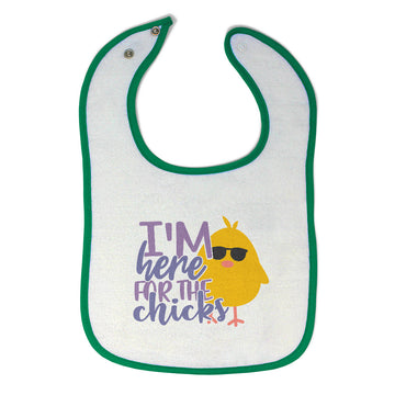 Cloth Bibs for Babies I'M Here for The Chicks Baby Accessories Cotton