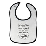 Cloth Bibs for Babies Love with Words Or Speech Or Actions and in Truth Cotton - Cute Rascals