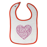 Cloth Bibs for Babies I Love Easter Baby Accessories Burp Cloths Cotton - Cute Rascals