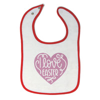 Cloth Bibs for Babies I Love Easter Baby Accessories Burp Cloths Cotton - Cute Rascals