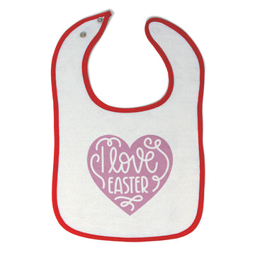 Cloth Bibs for Babies I Love Easter Baby Accessories Burp Cloths Cotton