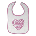 Cloth Bibs for Babies I Love Easter Baby Accessories Burp Cloths Cotton - Cute Rascals