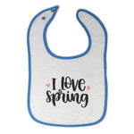 Cloth Bibs for Babies I Love Spring Baby Accessories Burp Cloths Cotton - Cute Rascals