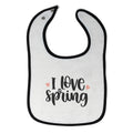 Cloth Bibs for Babies I Love Spring Baby Accessories Burp Cloths Cotton