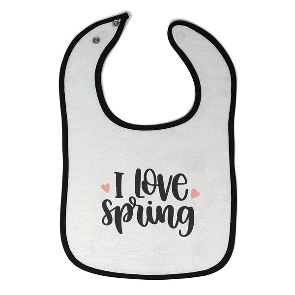 Cloth Bibs for Babies I Love Spring Baby Accessories Burp Cloths Cotton - Cute Rascals