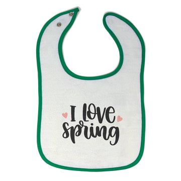 Cloth Bibs for Babies I Love Spring Baby Accessories Burp Cloths Cotton