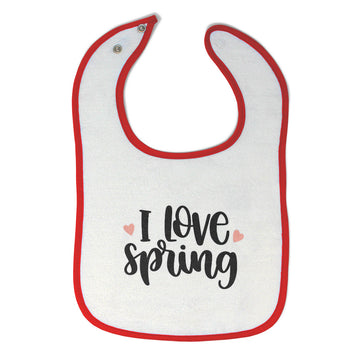 Cloth Bibs for Babies I Love Spring Baby Accessories Burp Cloths Cotton