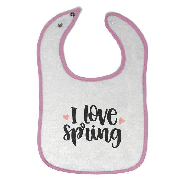 Cloth Bibs for Babies I Love Spring Baby Accessories Burp Cloths Cotton - Cute Rascals