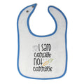 Cloth Bibs for Babies I Said Carats Not Carrots Baby Accessories Cotton