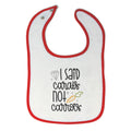 Cloth Bibs for Babies I Said Carats Not Carrots Baby Accessories Cotton