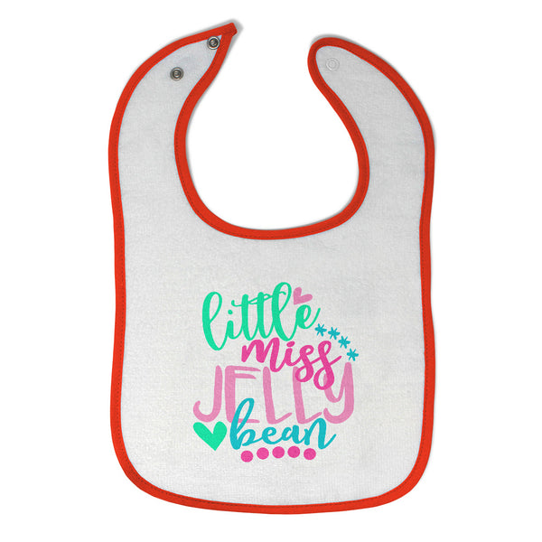 Cloth Bibs for Babies Little Miss Jelly Bean Baby Accessories Burp Cloths Cotton - Cute Rascals