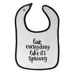 Cloth Bibs for Babies Live Every Day like It's Spring Baby Accessories Cotton - Cute Rascals