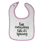 Cloth Bibs for Babies Live Every Day like It's Spring Baby Accessories Cotton - Cute Rascals