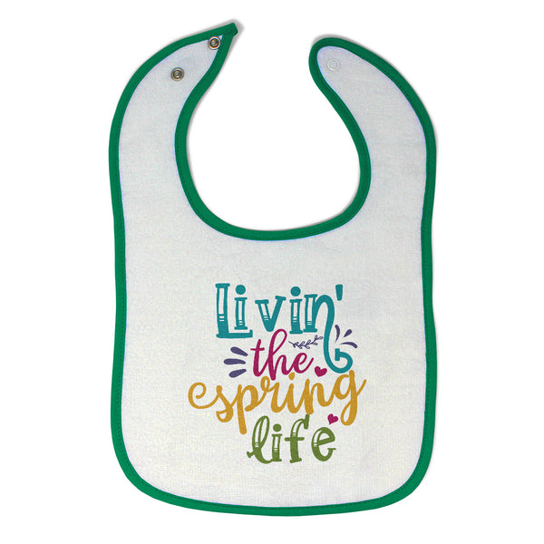 Cloth Bibs for Babies Living The Spring Life Baby Accessories Burp Cloths Cotton - Cute Rascals