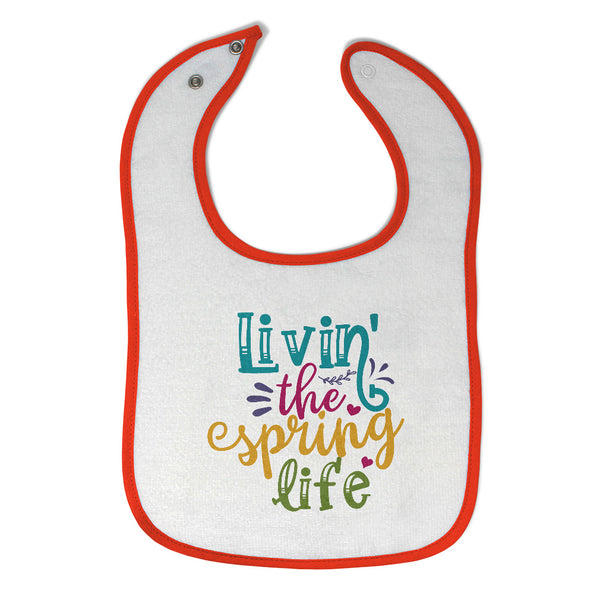 Cloth Bibs for Babies Living The Spring Life Baby Accessories Burp Cloths Cotton - Cute Rascals