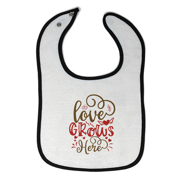 Cloth Bibs for Babies Love Grows Here Baby Accessories Burp Cloths Cotton