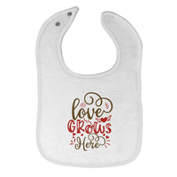 Cloth Bibs for Babies Love Grows Here Baby Accessories Burp Cloths Cotton - Cute Rascals