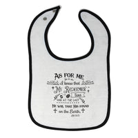 Cloth Bibs for Babies My Redeemer and Last Will Take Stand on The Earth Cotton - Cute Rascals