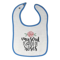Cloth Bibs for Babies My Soul Is Made of Roses Baby Accessories Cotton - Cute Rascals