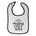 Cloth Bibs for Babies My Soul Is Made of Roses Baby Accessories Cotton