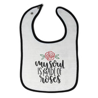 Cloth Bibs for Babies My Soul Is Made of Roses Baby Accessories Cotton - Cute Rascals