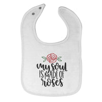 Cloth Bibs for Babies My Soul Is Made of Roses Baby Accessories Cotton - Cute Rascals