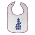 Cloth Bibs for Babies Purple Bunny Design Baby Accessories Burp Cloths Cotton - Cute Rascals