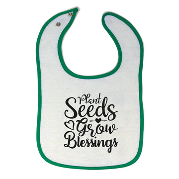 Cloth Bibs for Babies Plant Seeds Grow Blessings Baby Accessories Cotton
