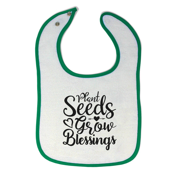 Cloth Bibs for Babies Plant Seeds Grow Blessings Baby Accessories Cotton - Cute Rascals