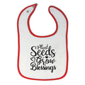 Cloth Bibs for Babies Plant Seeds Grow Blessings Baby Accessories Cotton